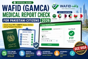 GAMCA WAFID Medical Report Check for Pakistani Citizens 2026