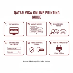 how to print qatar visa online (official copy)