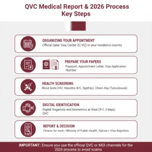qvc medical report for qatar visa 2026 official process